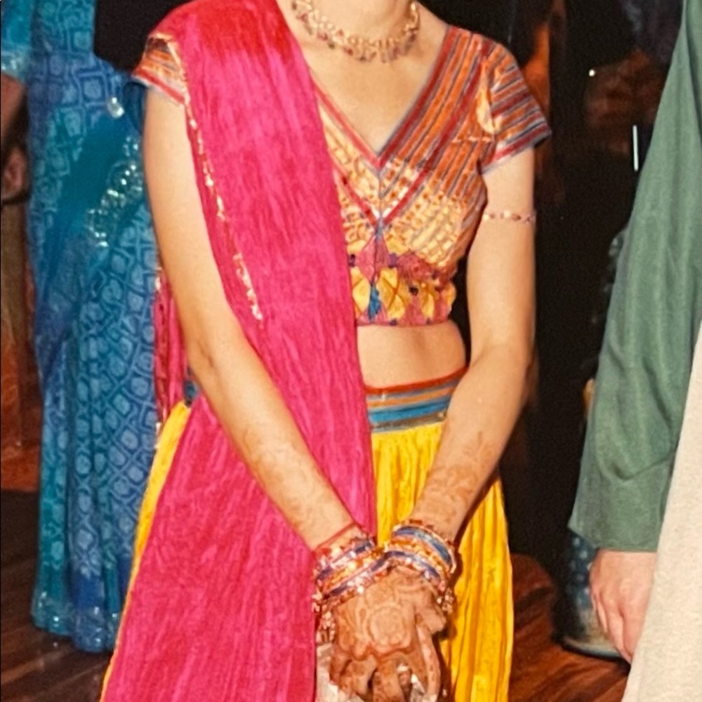 Wedding or party Lengha, super hip, worn once, in perfect condition.